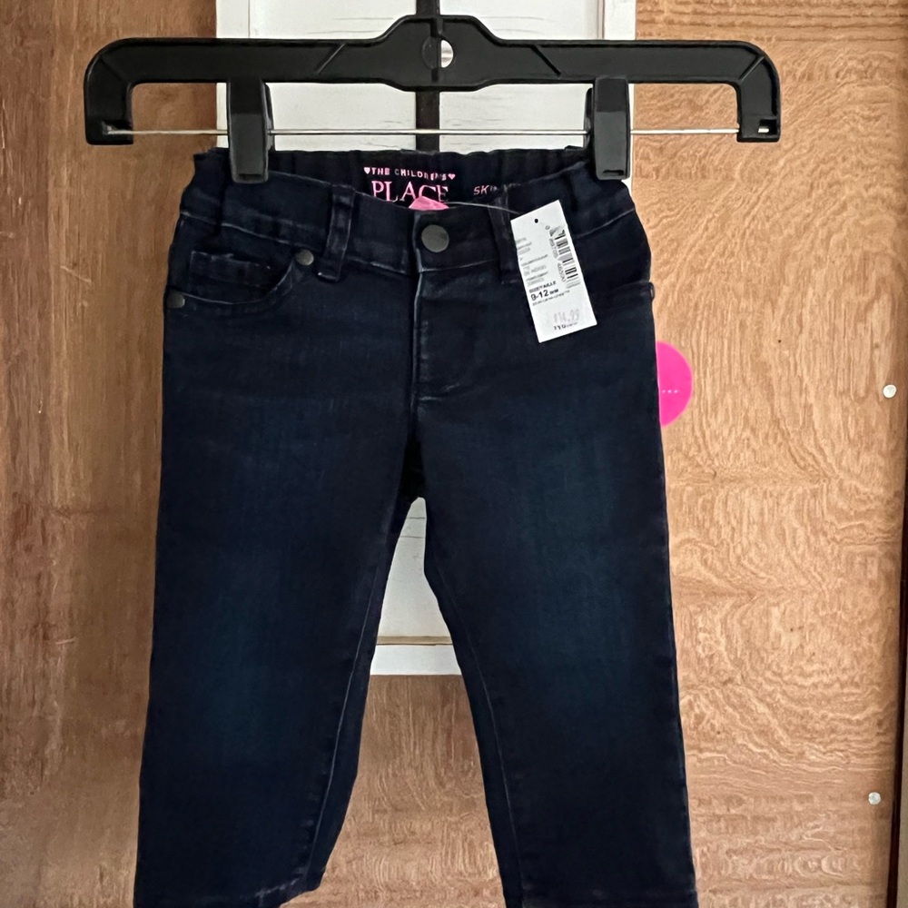 The Children's Place Dark Indigo Blue Jeans for Girls, 9-12 mo, NWT